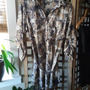 Cals Muliti print with tassel belt ~ Med